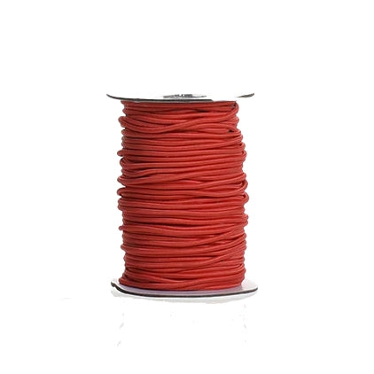 Elastic Gift Ribbon Roll - Rugby red 50 m