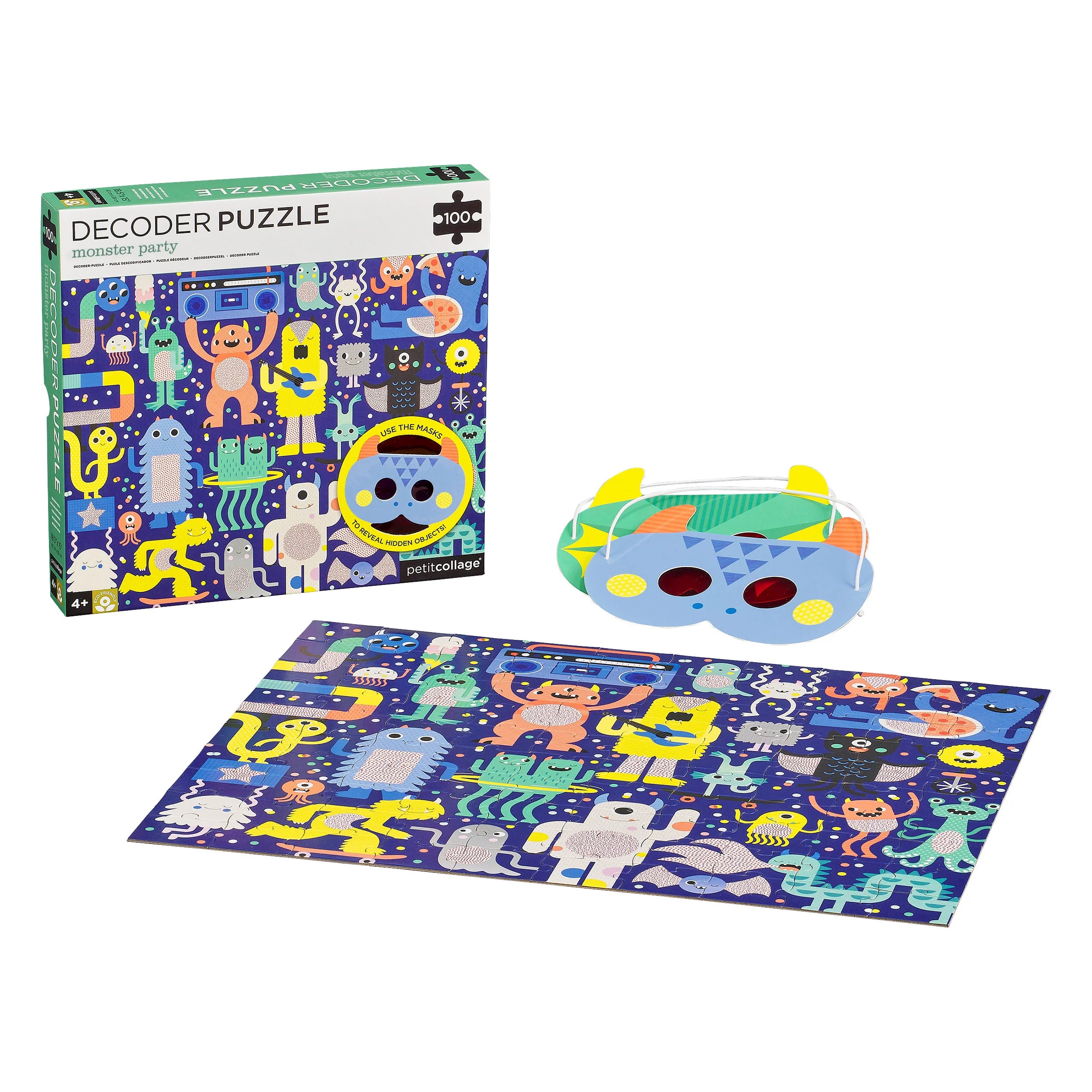 Monster Party 100-Teile-Decoder-Puzzle