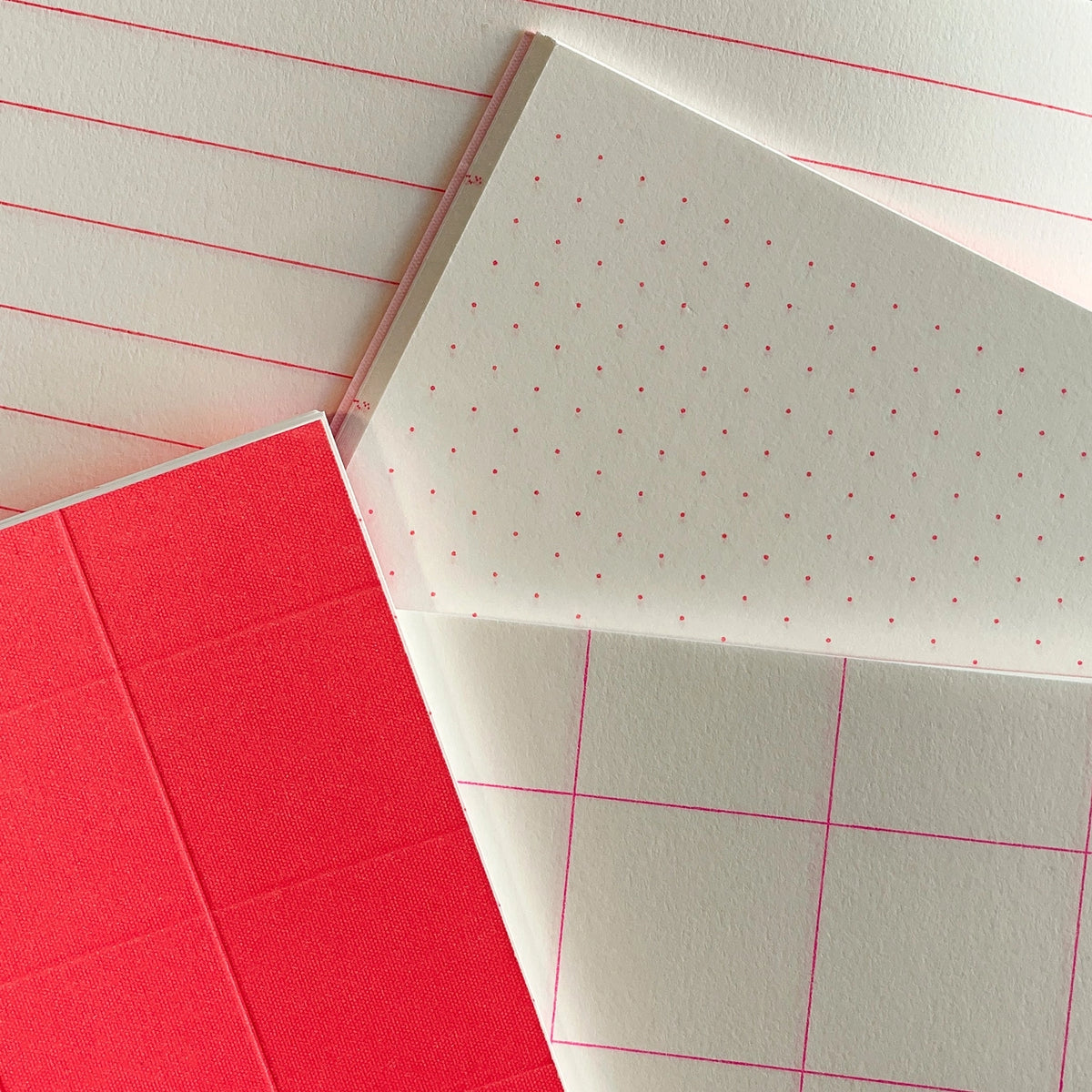 Grid Neon Pink Premium Notebook