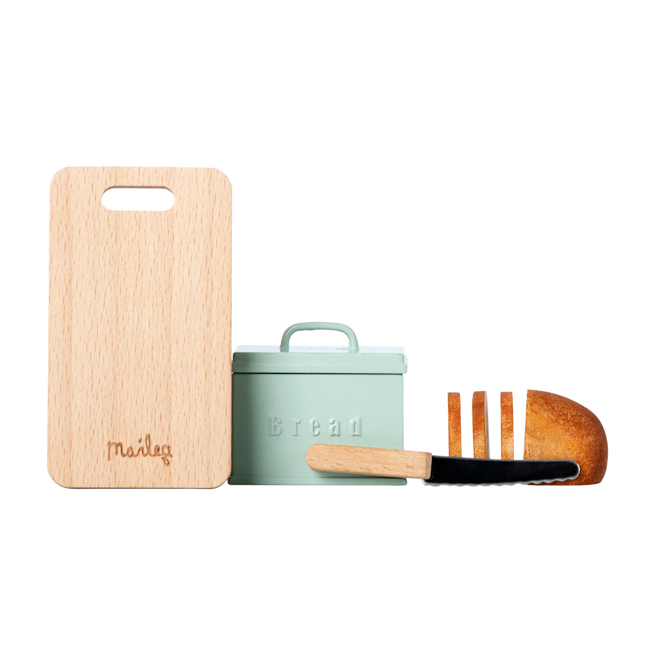 Bread box w. utensils