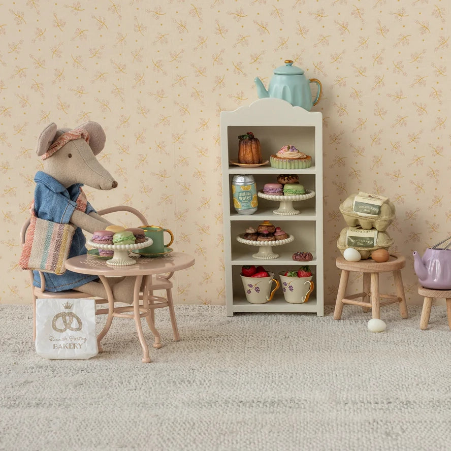 Café set, Mouse, Big - Pale pink