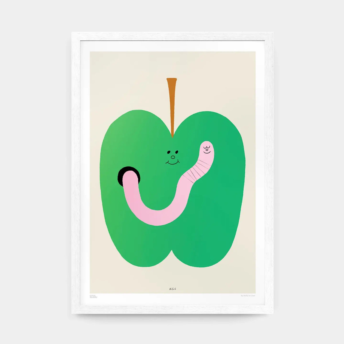 Wormy Art Print - A3