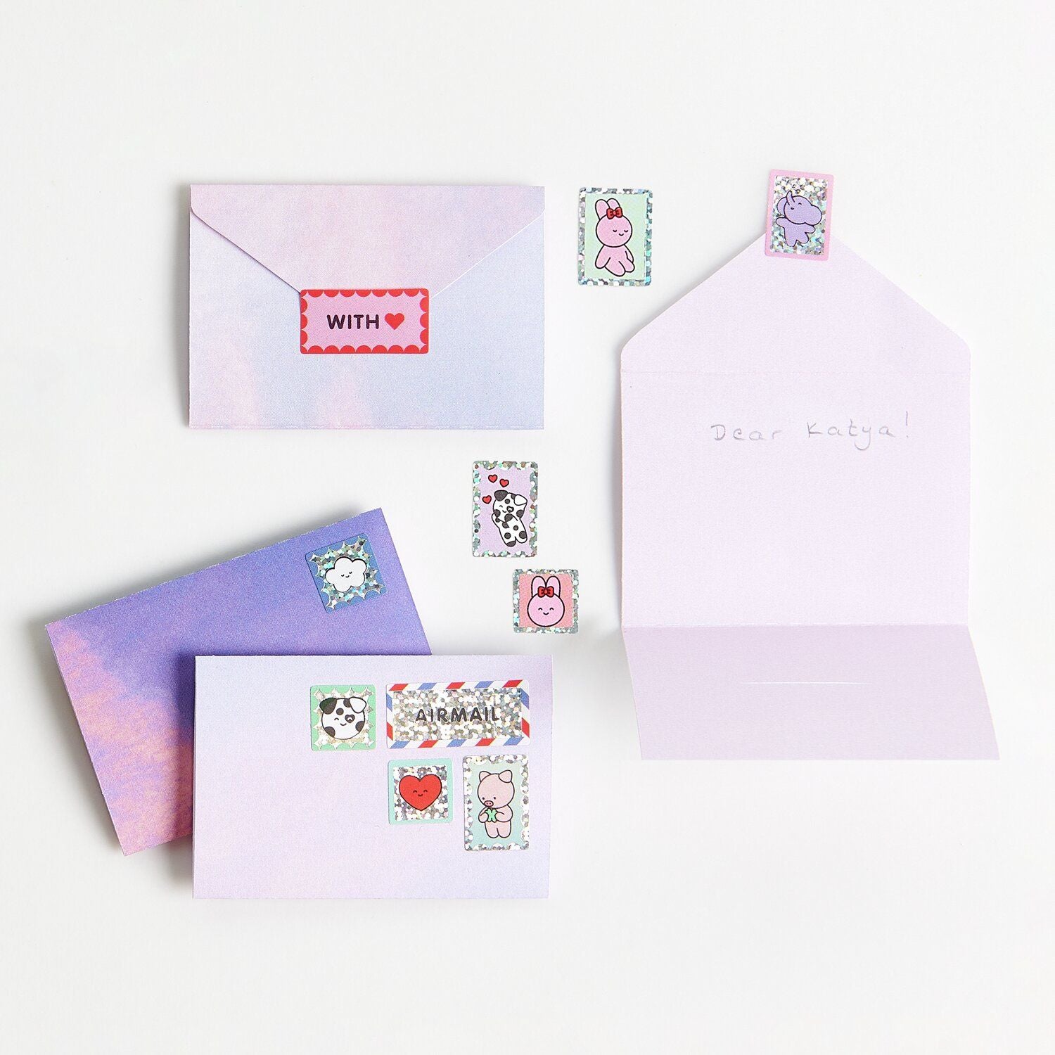 Mini Love Letter Set Sky (8 pcs)