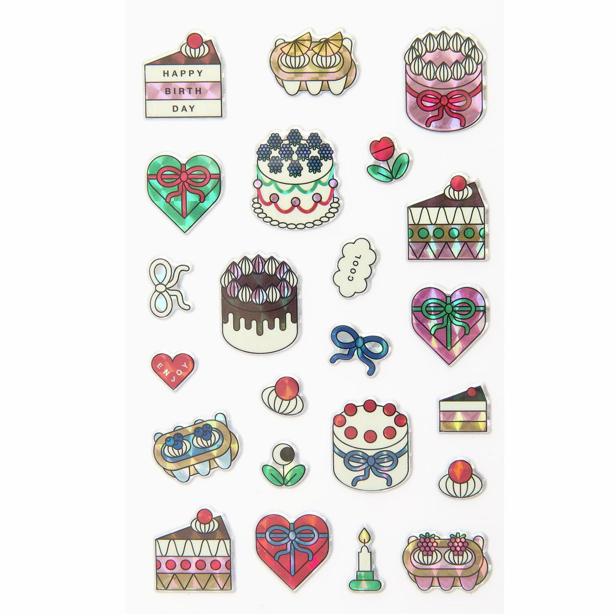 Rico Design x Redfries Puffy Sticker Cakes