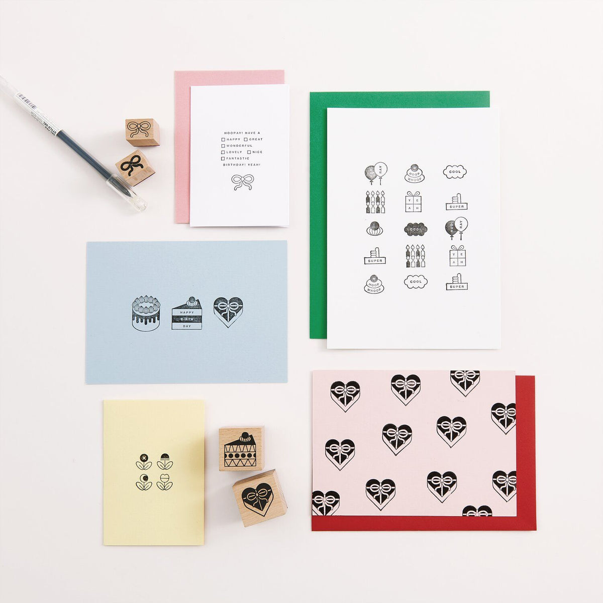 Redfries Happy Birthday stamp set