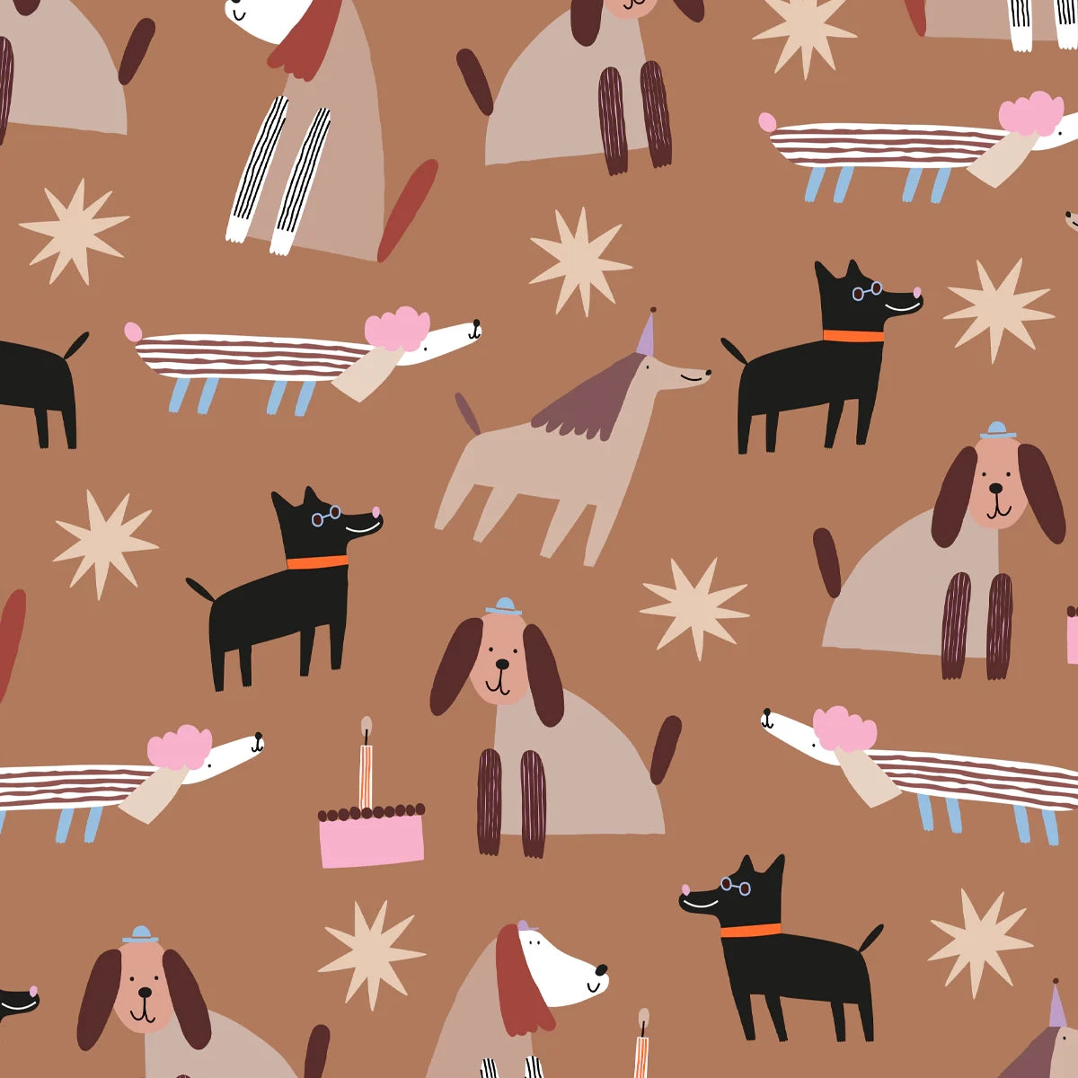 Block bag: Dog 12x19 cm(5 Bags)