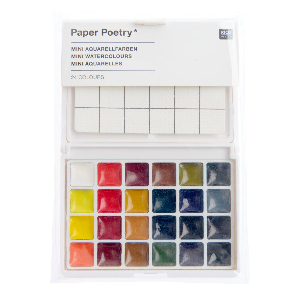 Mini Aquarellfarbkasten Klassik 24 Farben