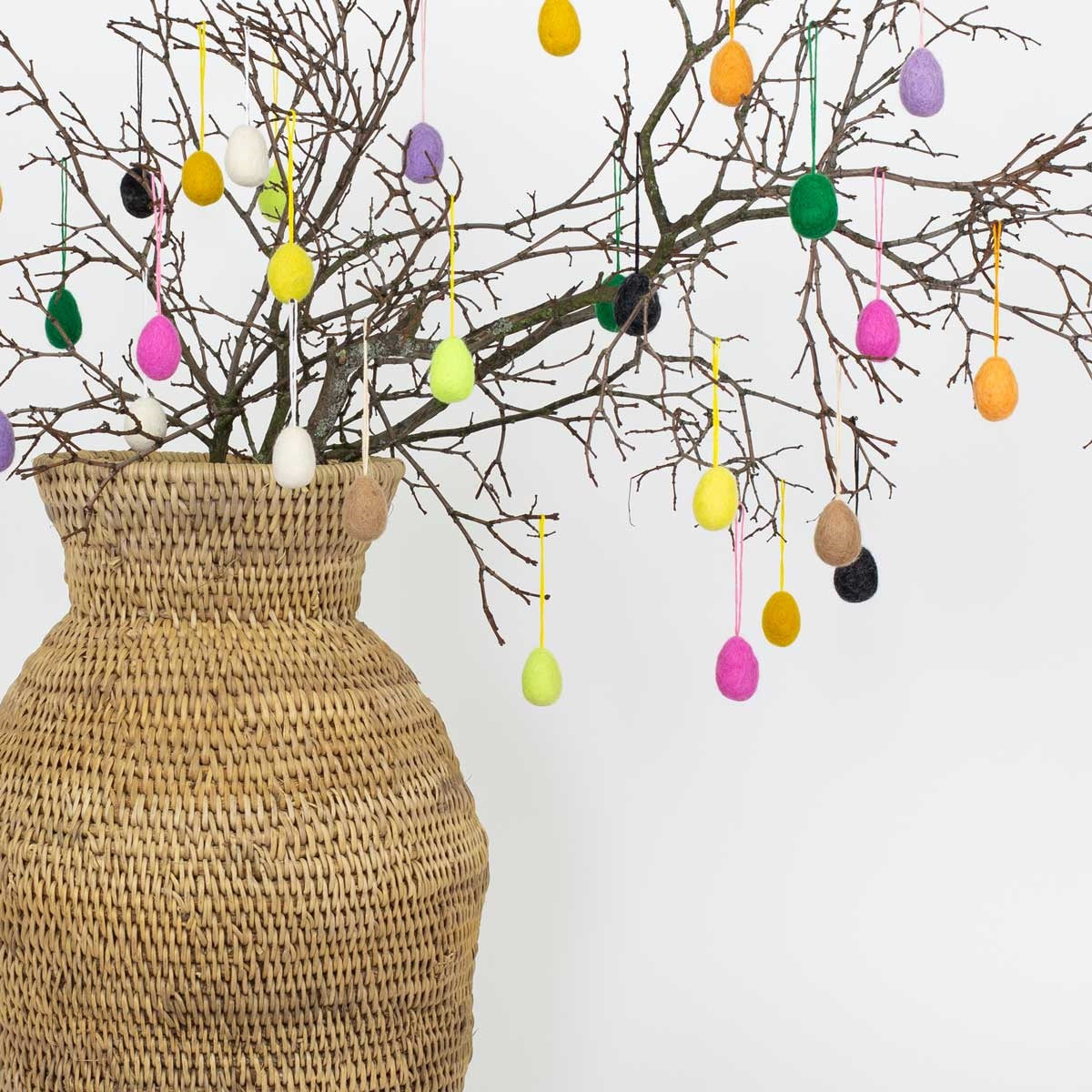 FELT EGGS Easter ornament 10 pieces