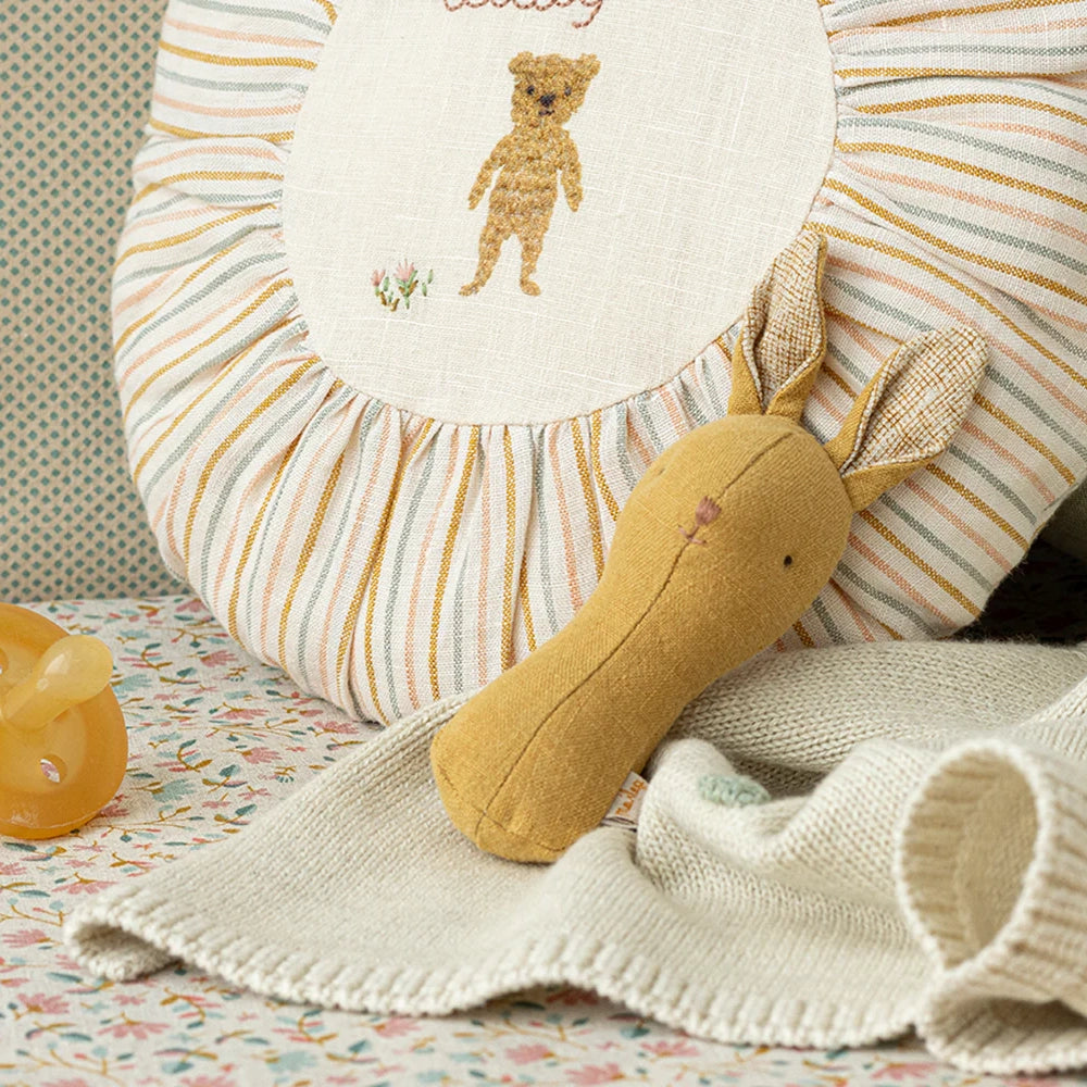 Lullaby friends, Bunny rattle - Dusty yellow