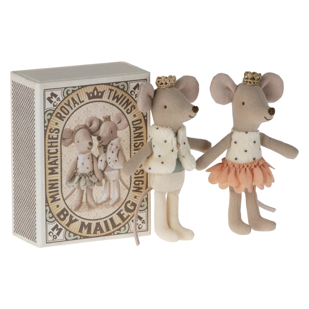 Royal twins mice, Little sister and brother in box