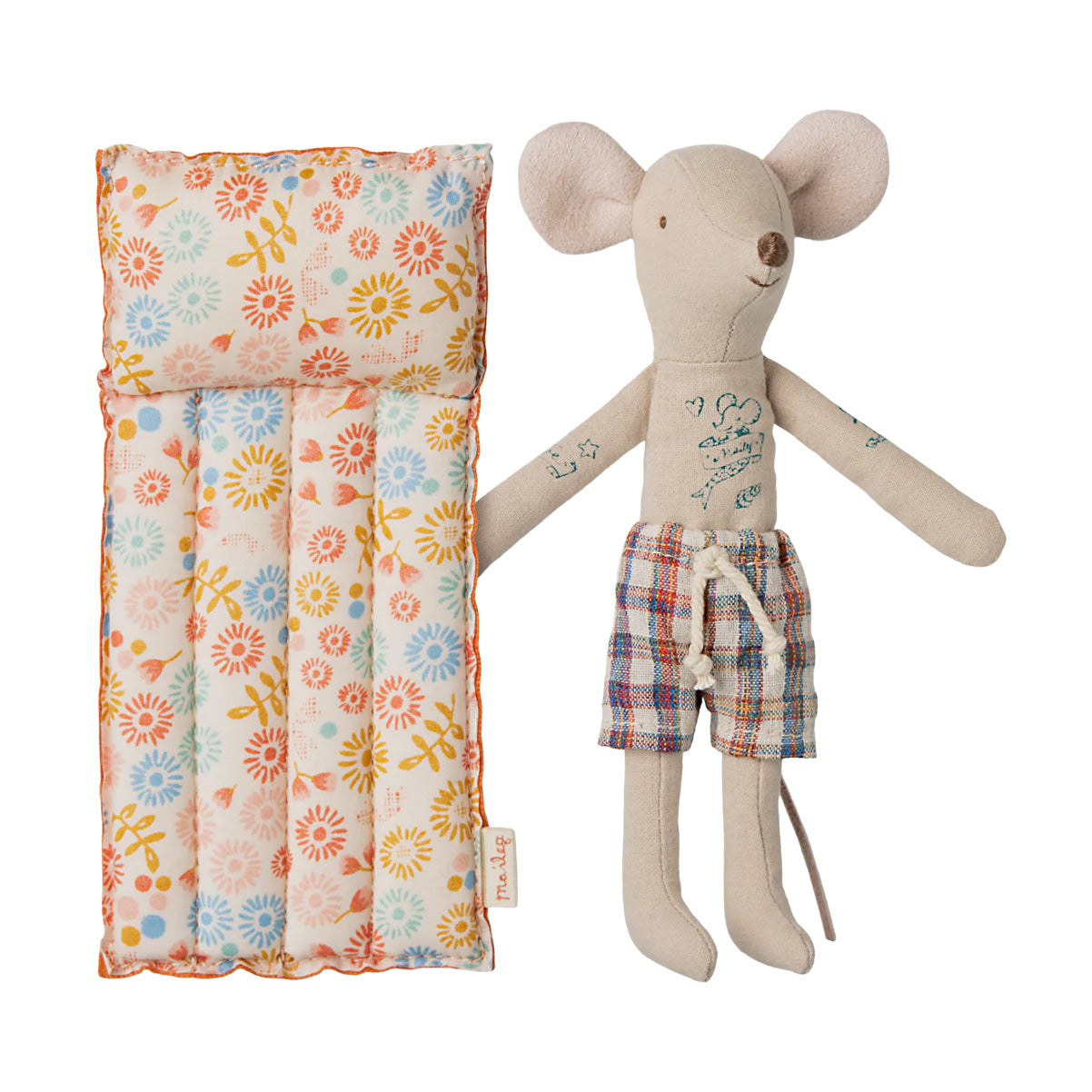 Beach mouse with air mattress, Dad - Flower