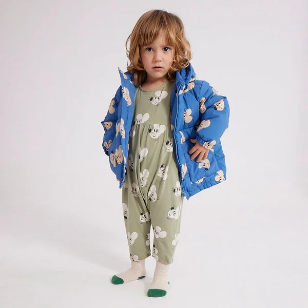 MOUSE ALL OVER HOODED ANORAK
