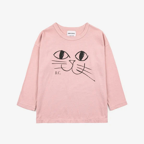 SMILING CAT LONG SLEEVE T-SHIRT