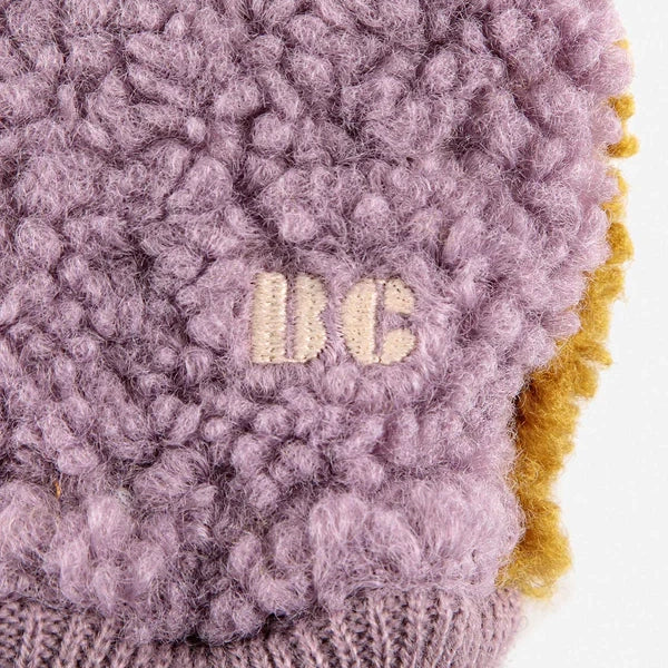 SHEEPSKIN COLOR BLOCK GLOVES