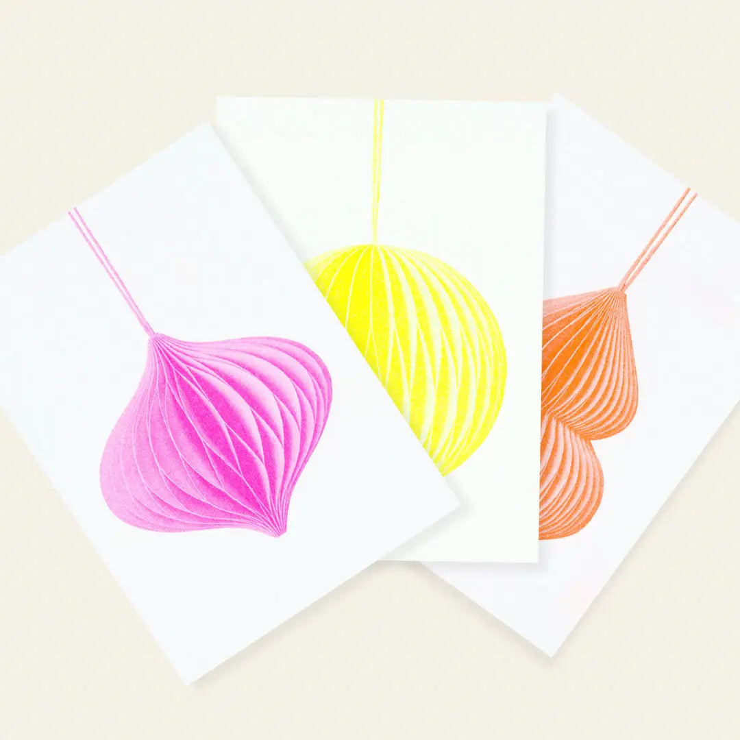 Jewelry Orange Postcard with Riso Print