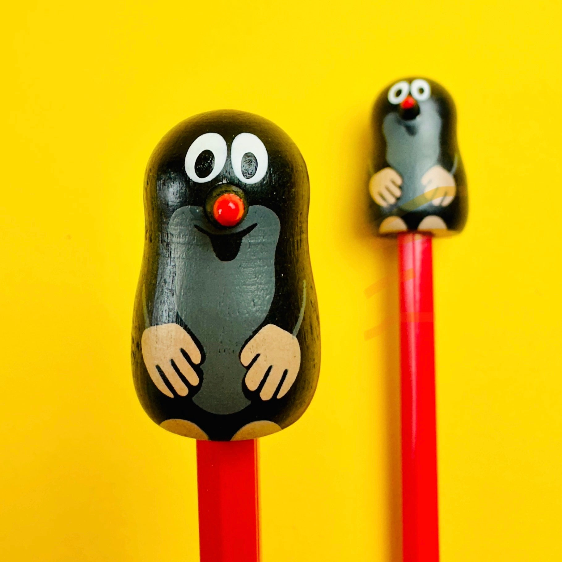 Krtek on the pencil