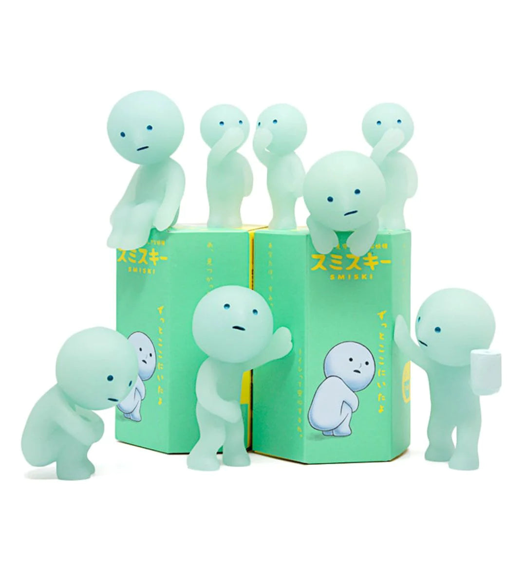 Smiski GLOW IN THE DARK (Blindbox) - Toilet