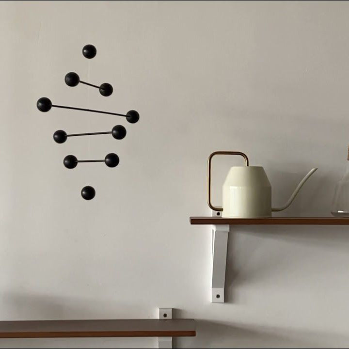 Black currant hanging kinetic mobile