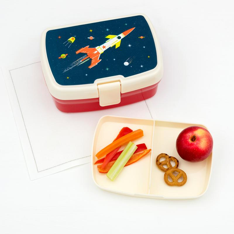 Lunch box with tray - Space Rocket