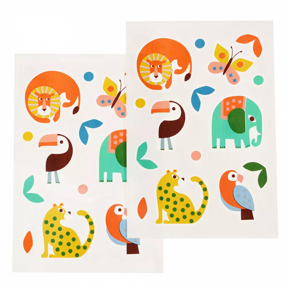 Wild Wonders Temporary Tattoos (2 Sheets)