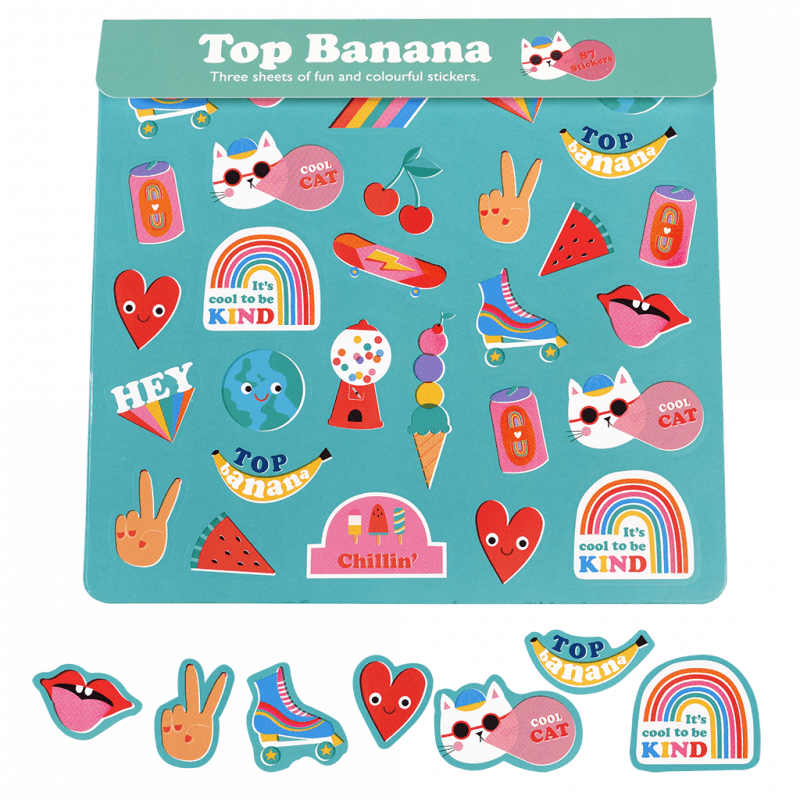 Stickers (3 sheets) - Top Banana