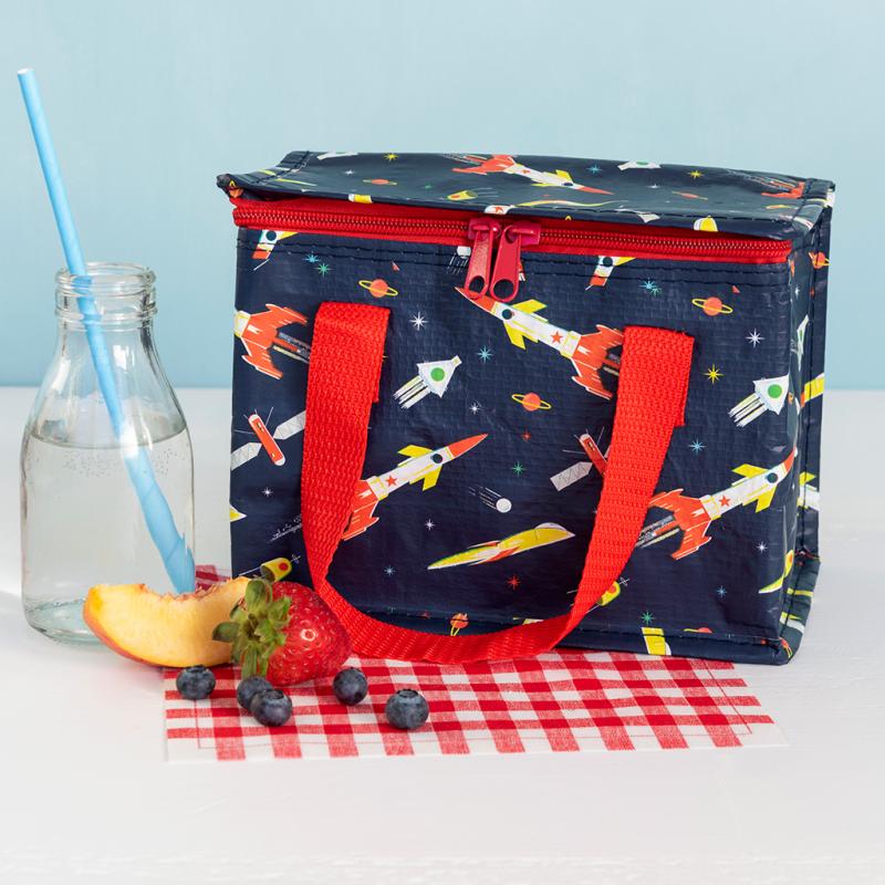 Insulated lunch bag - Space Age Rocket
