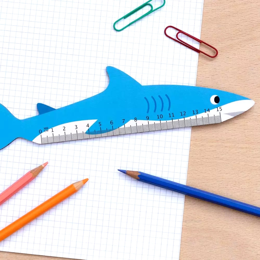 Shark Wooden Ruler