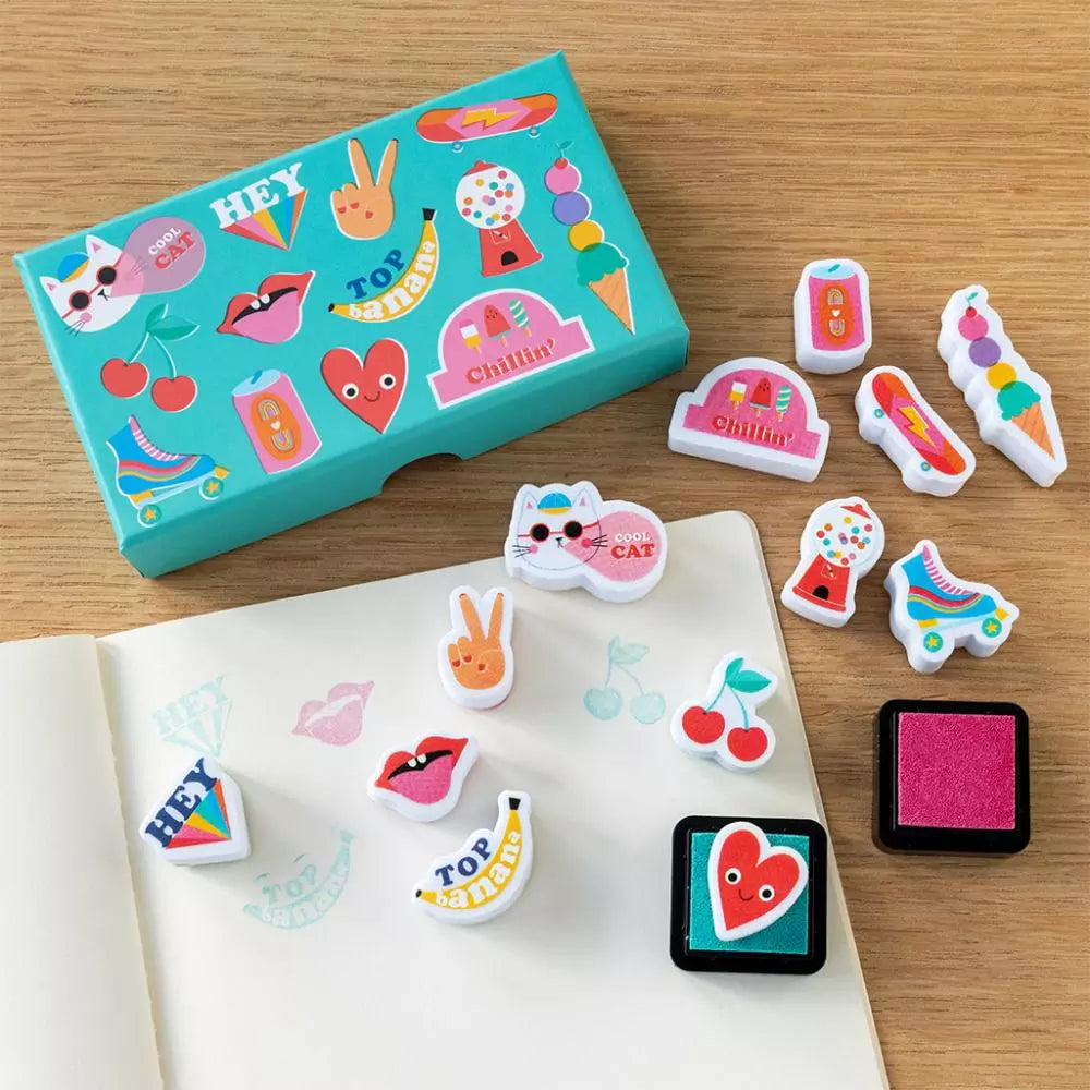 Set of mini stamps - Top Banana