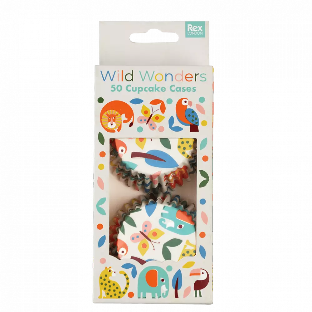 Wild Wonders Cupcake-Förmchen (50er-Packung)
