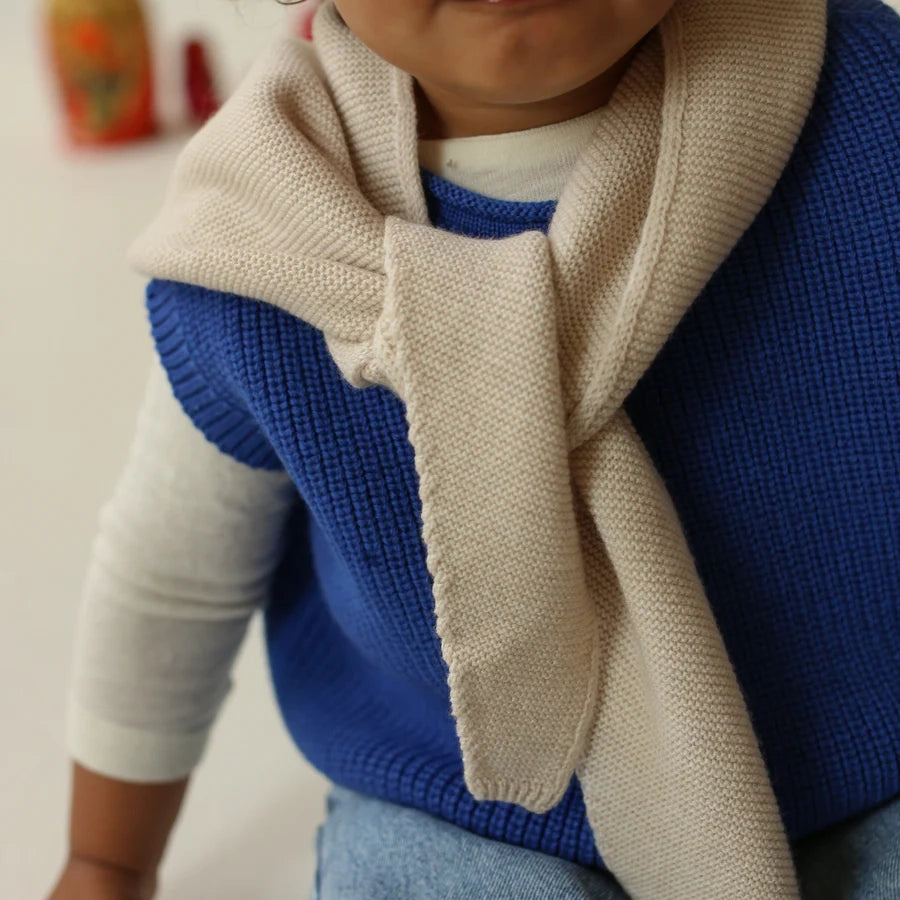 Josephina Triangle scarf - Cobalt blue