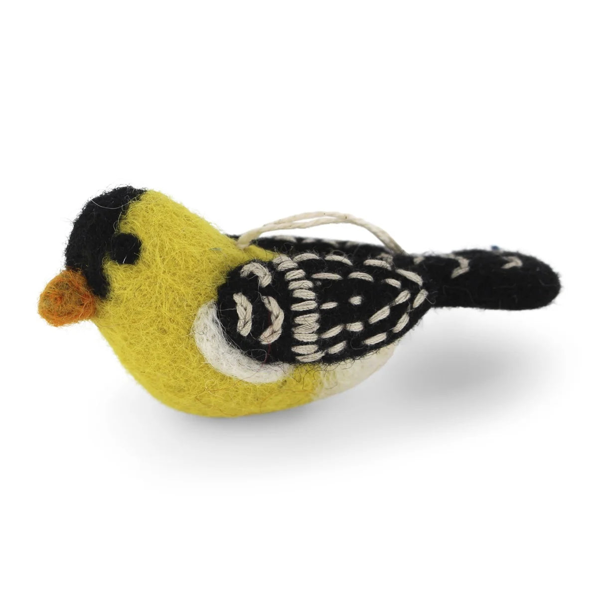 Handmade Gold Finch Hanging Felt