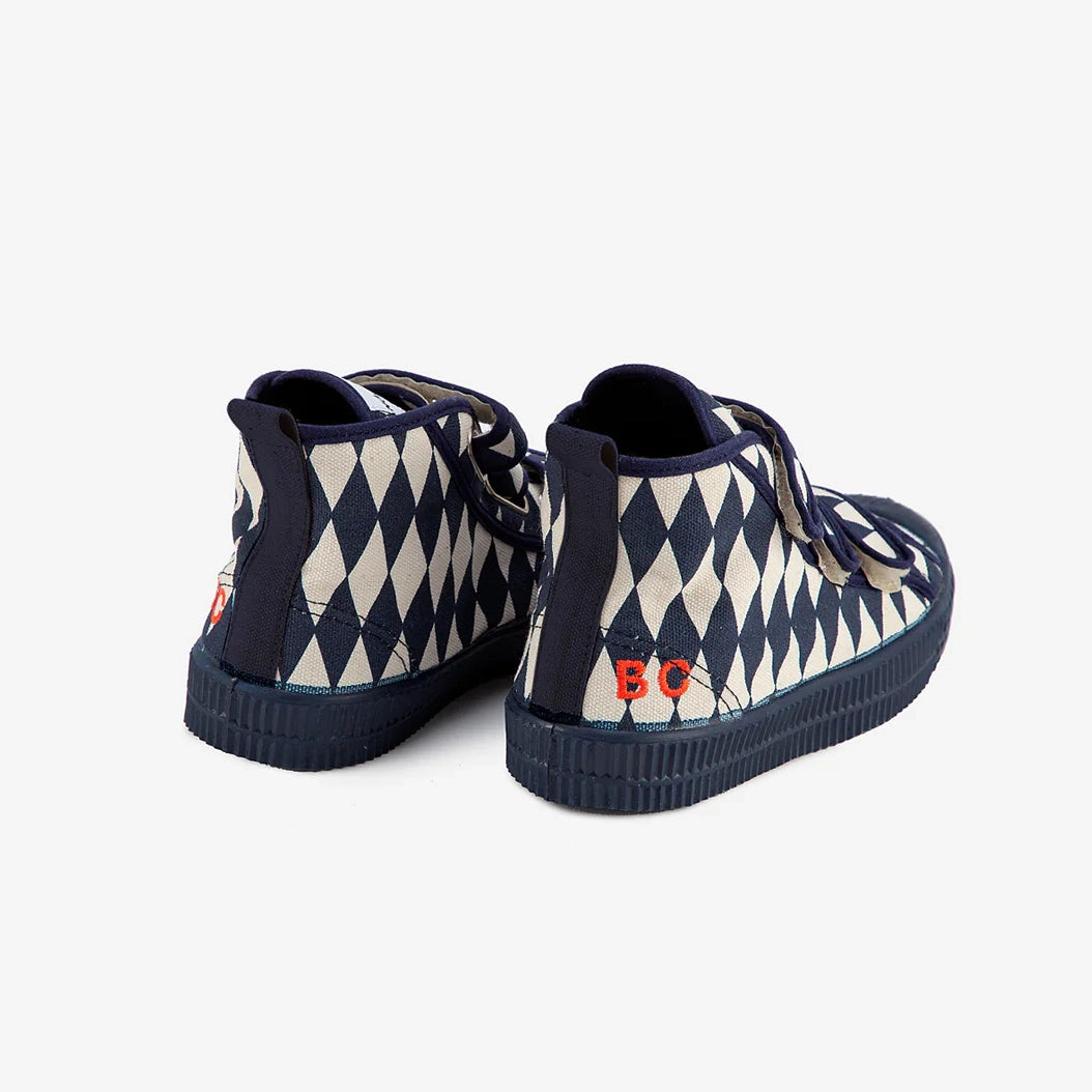 Rhombus all over high sneaker