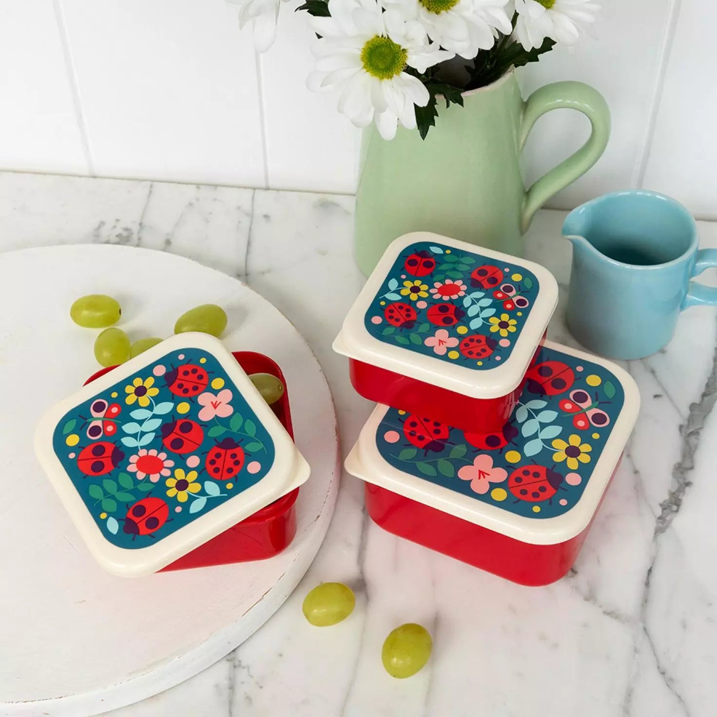 Snack boxes (set of 3) - Ladybird
