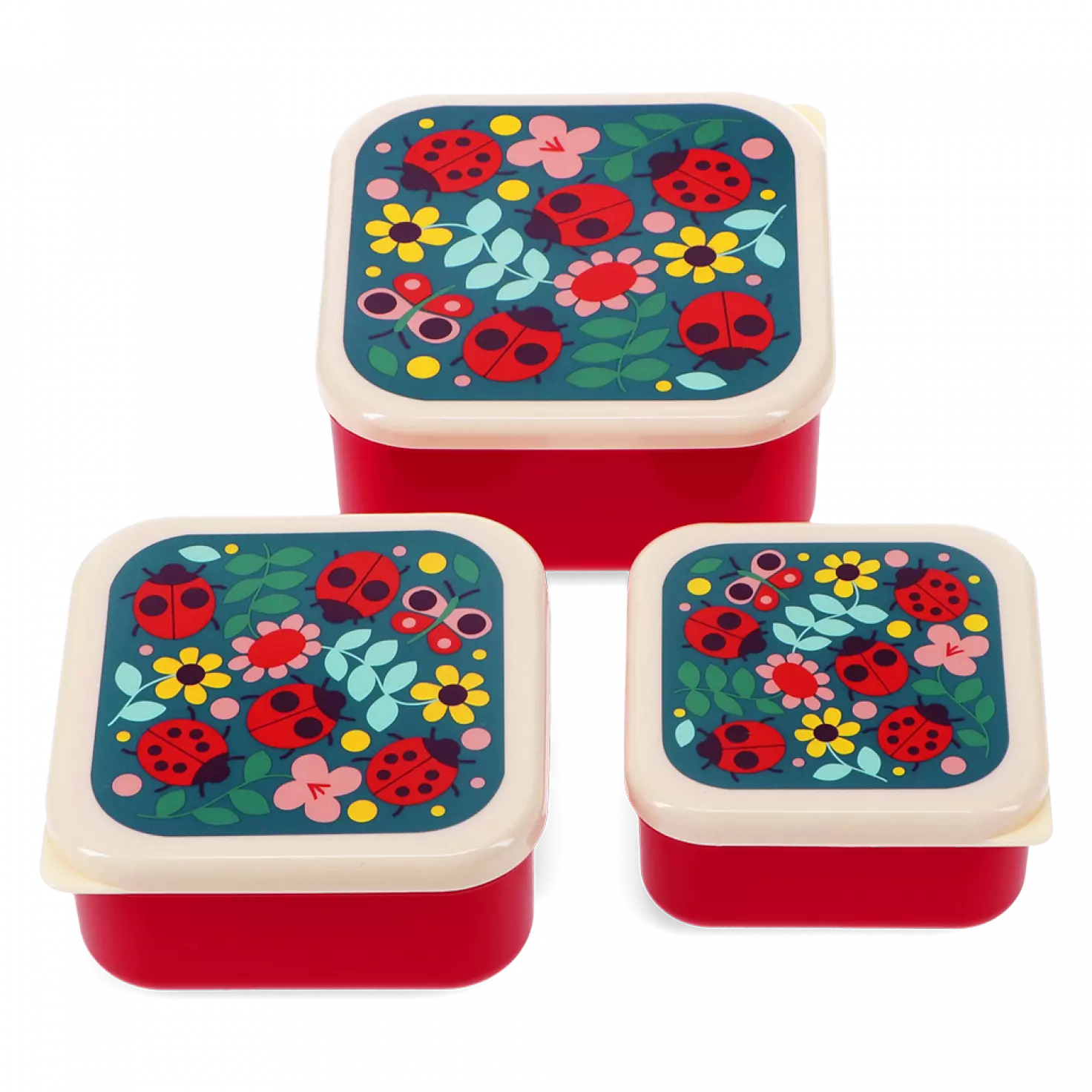 Snack boxes (set of 3) - Ladybird