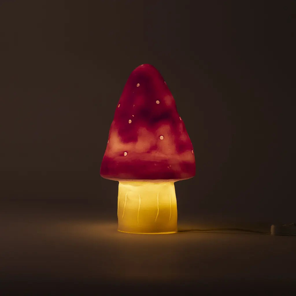 Pilzlampe – Vintage Rosa