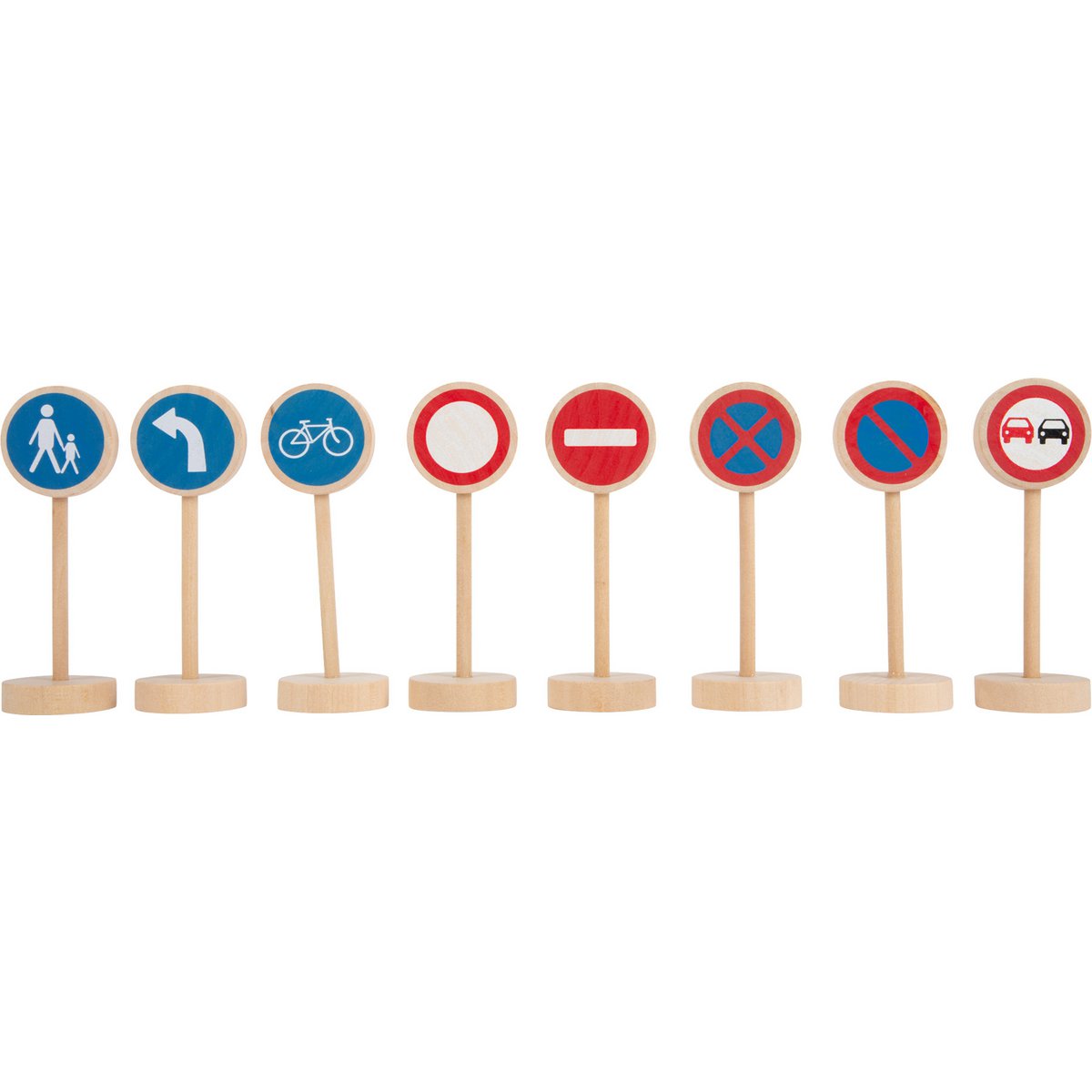 Wooden Traffic Signs Set