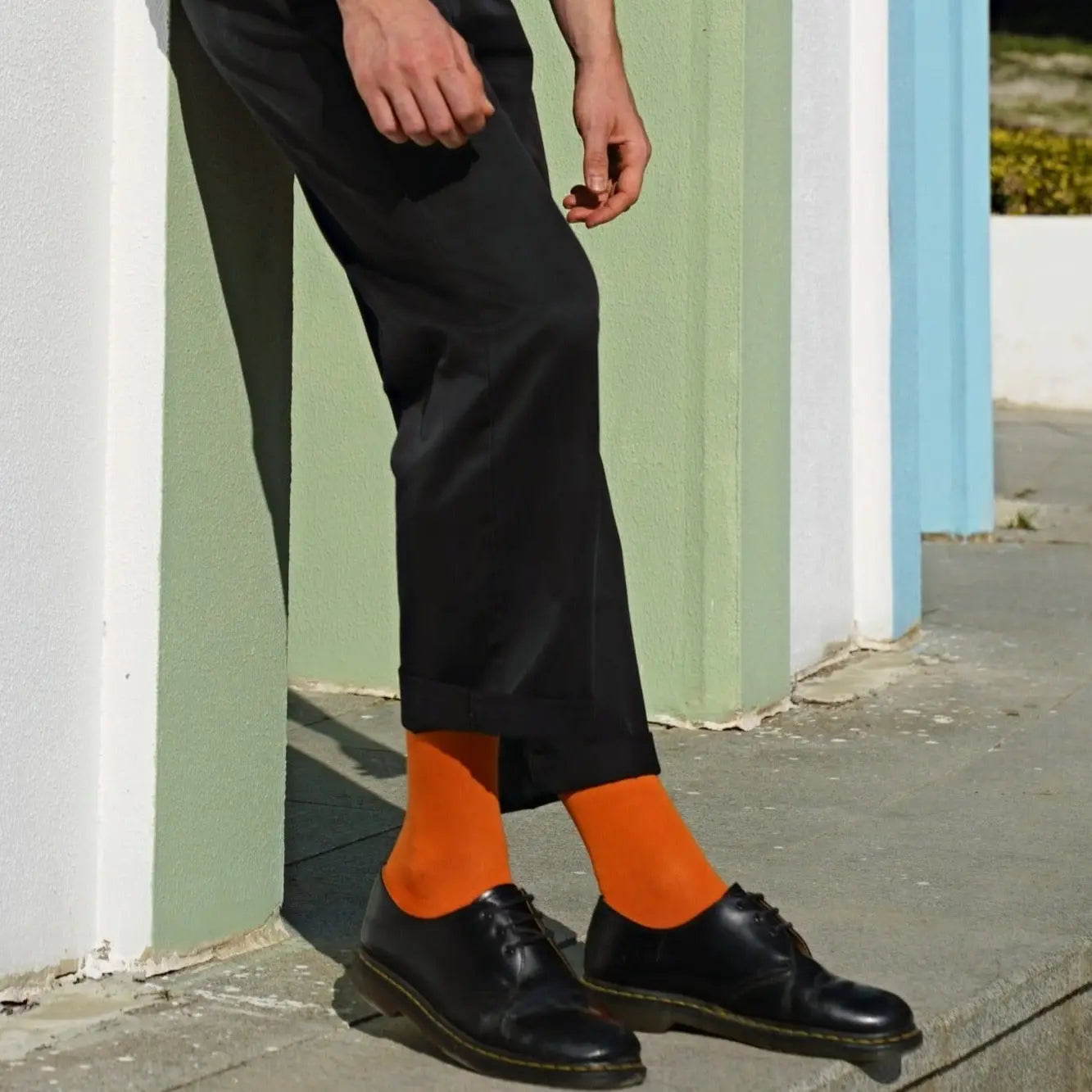 Organic Solid Socks - Orange