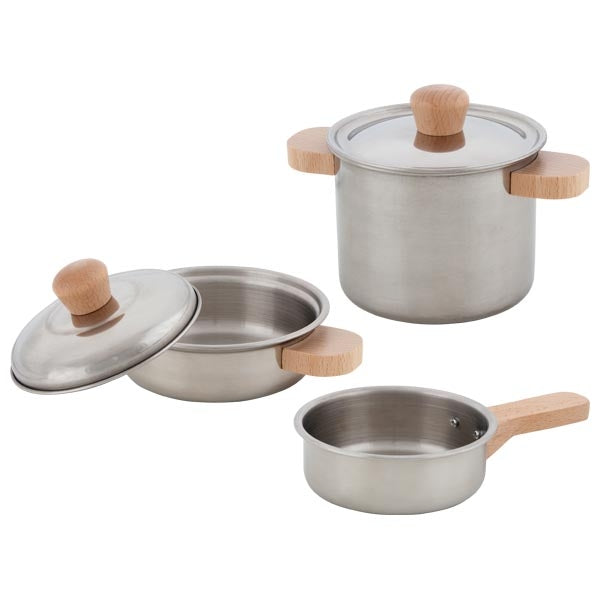 Cooking set, 2 pots and 1 pan