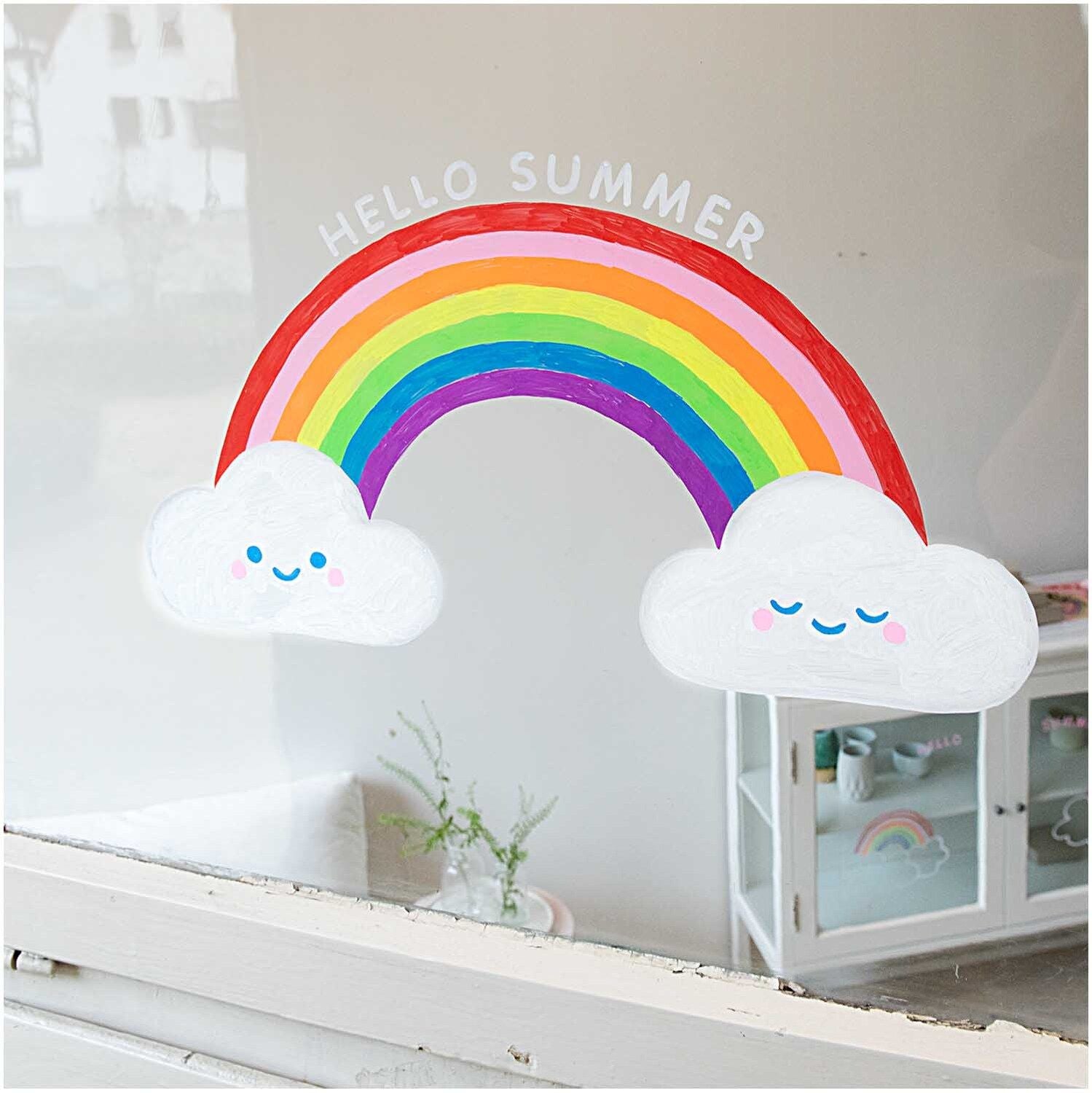 Liquid chalk marker set