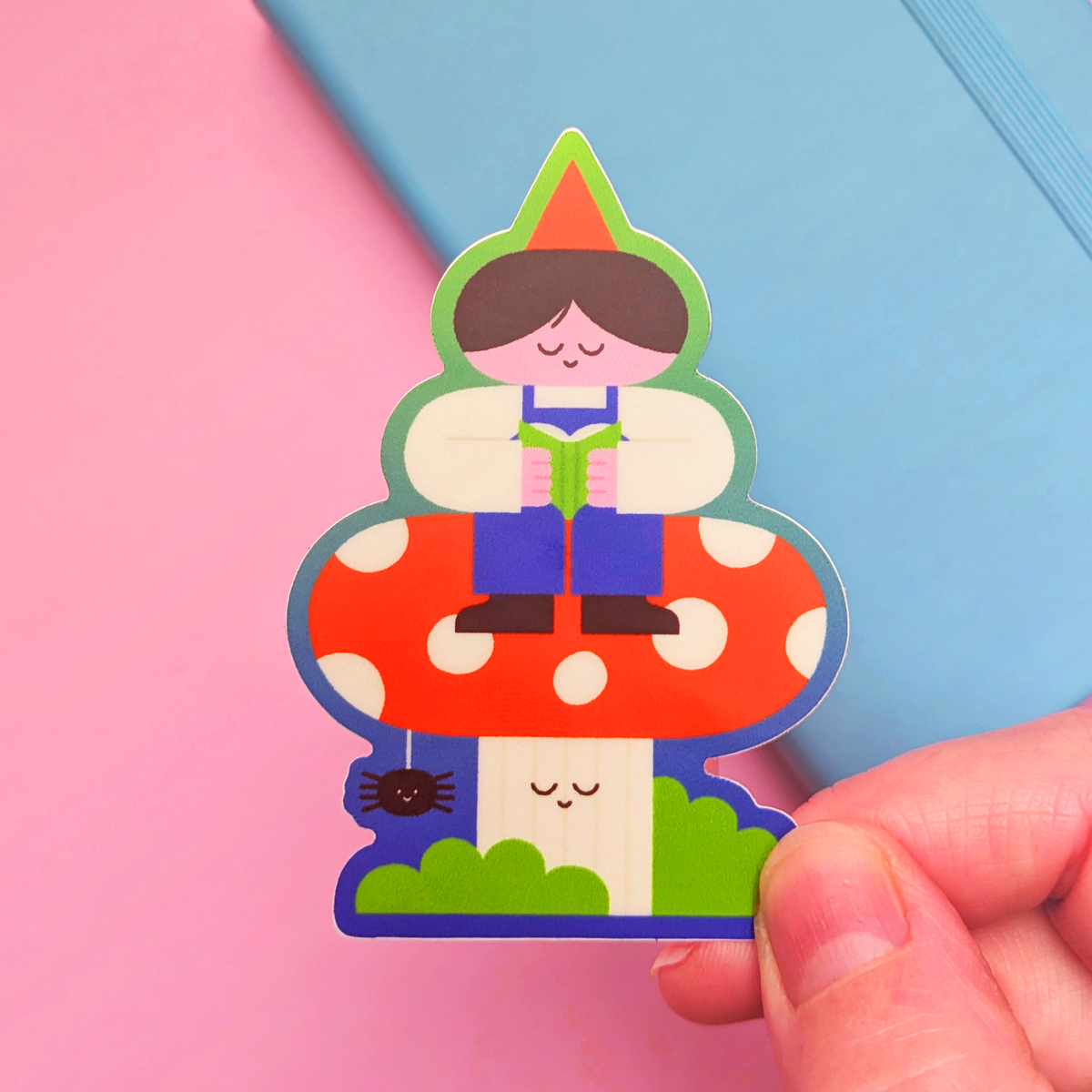 Cute mushroom friend sticker