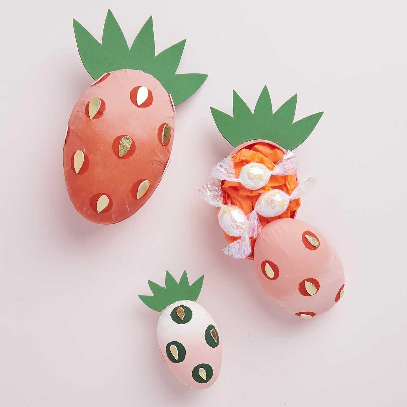 Paper mache eggs white (Set of 3 sizes)