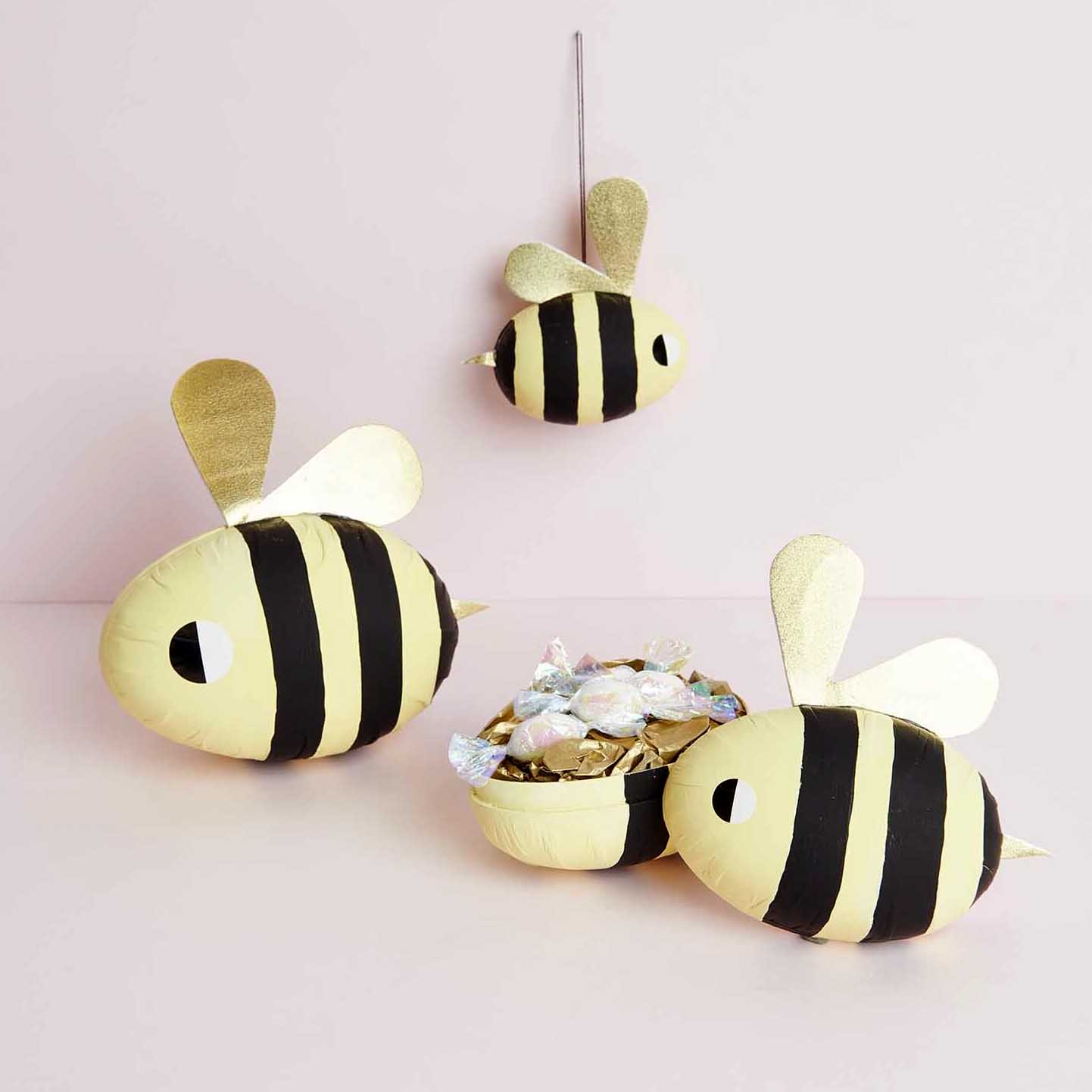 Paper mache eggs white (Set of 3 sizes)