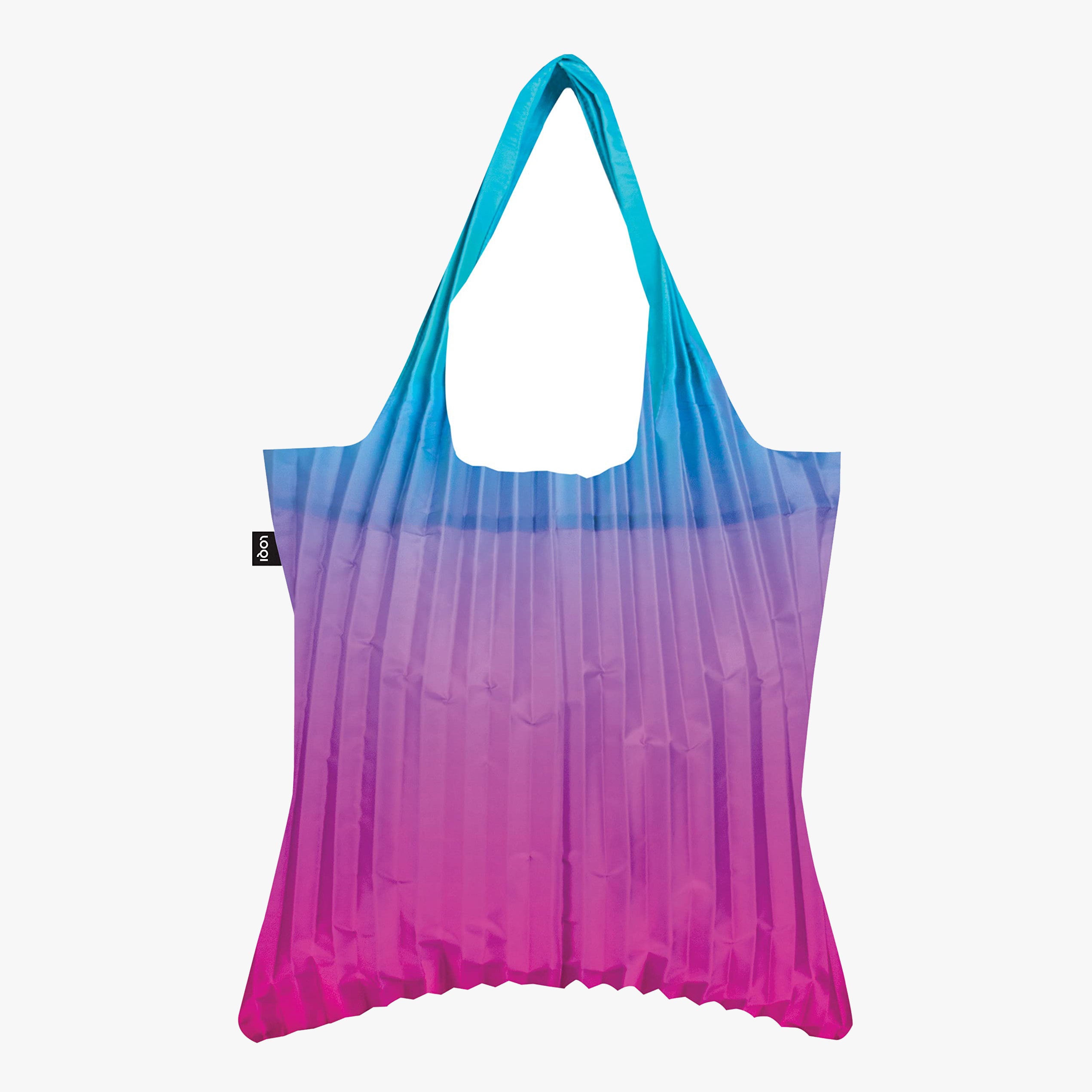 PLEATED Rainbow Blue Recycled Bag