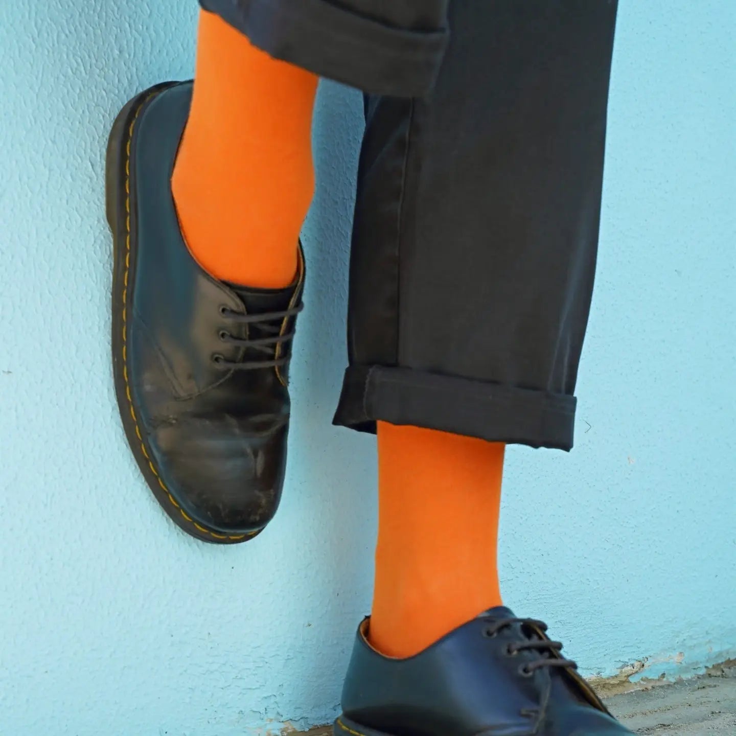 Organic Solid Socks - Orange