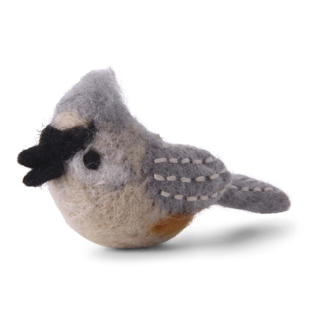 Handmade Tufted Titmouse Hanging Felt
