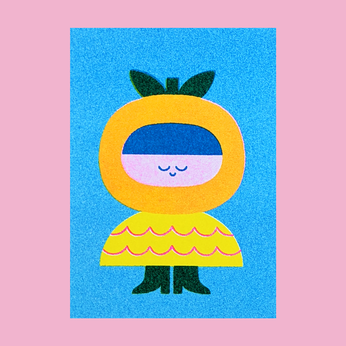 Risographie-Drucke – Tiny fruit friends (3er-Set)
