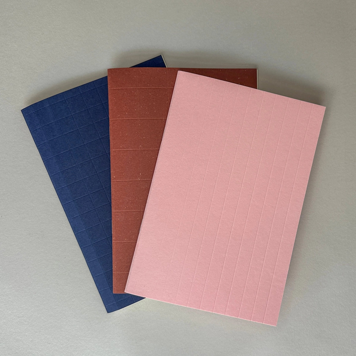 Premium Deep Denim Grid Notebook
