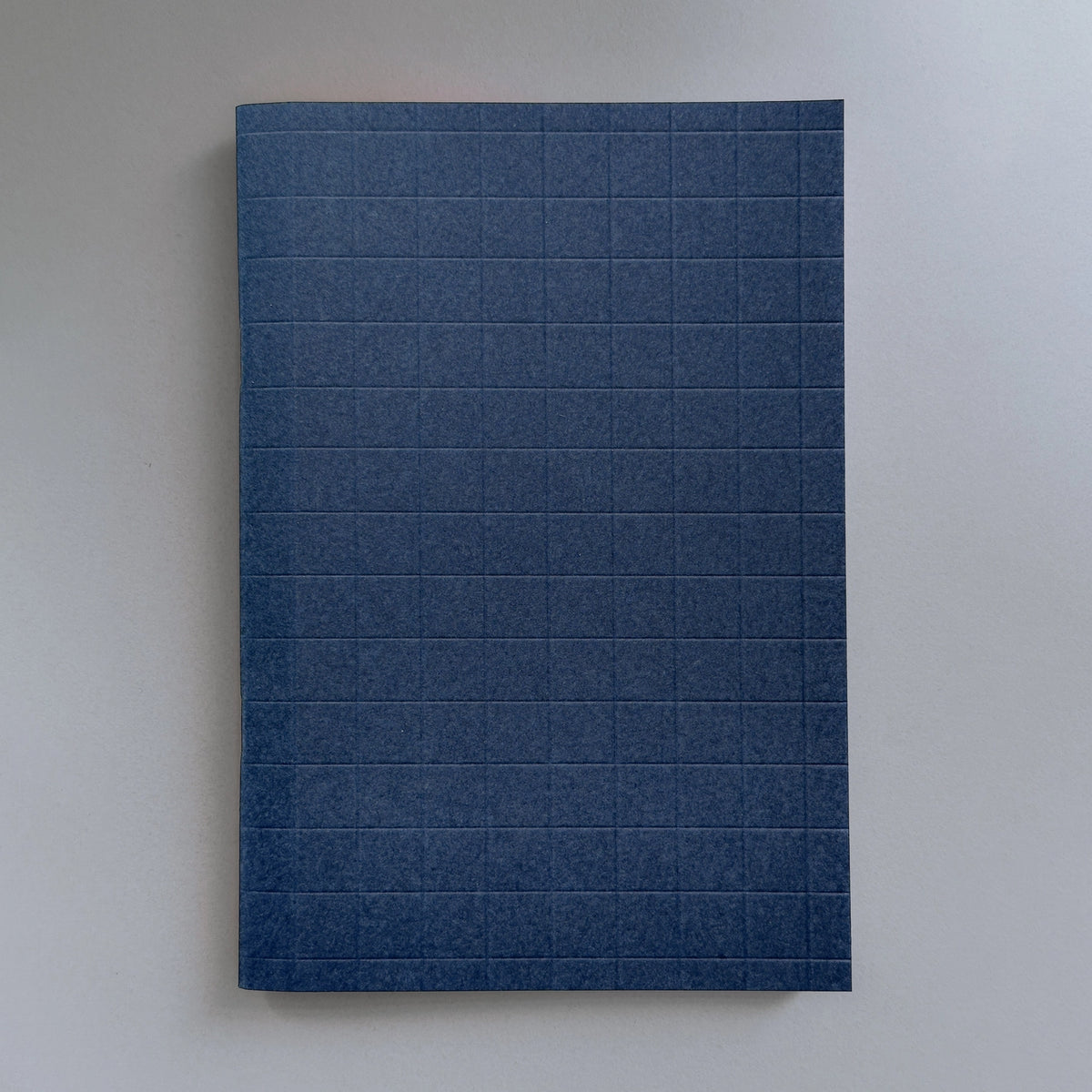 Premium Deep Denim Grid Notebook