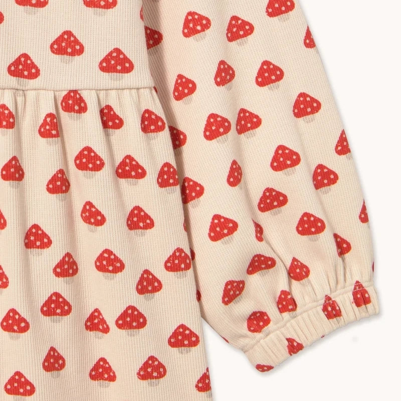 Mini Mushrooms Rib Dress