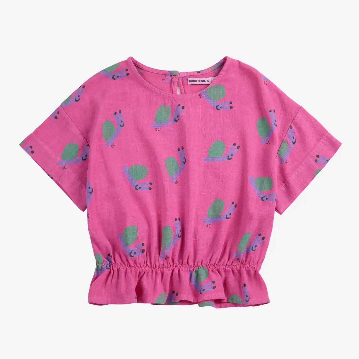 Funny Snail all over woven blouse